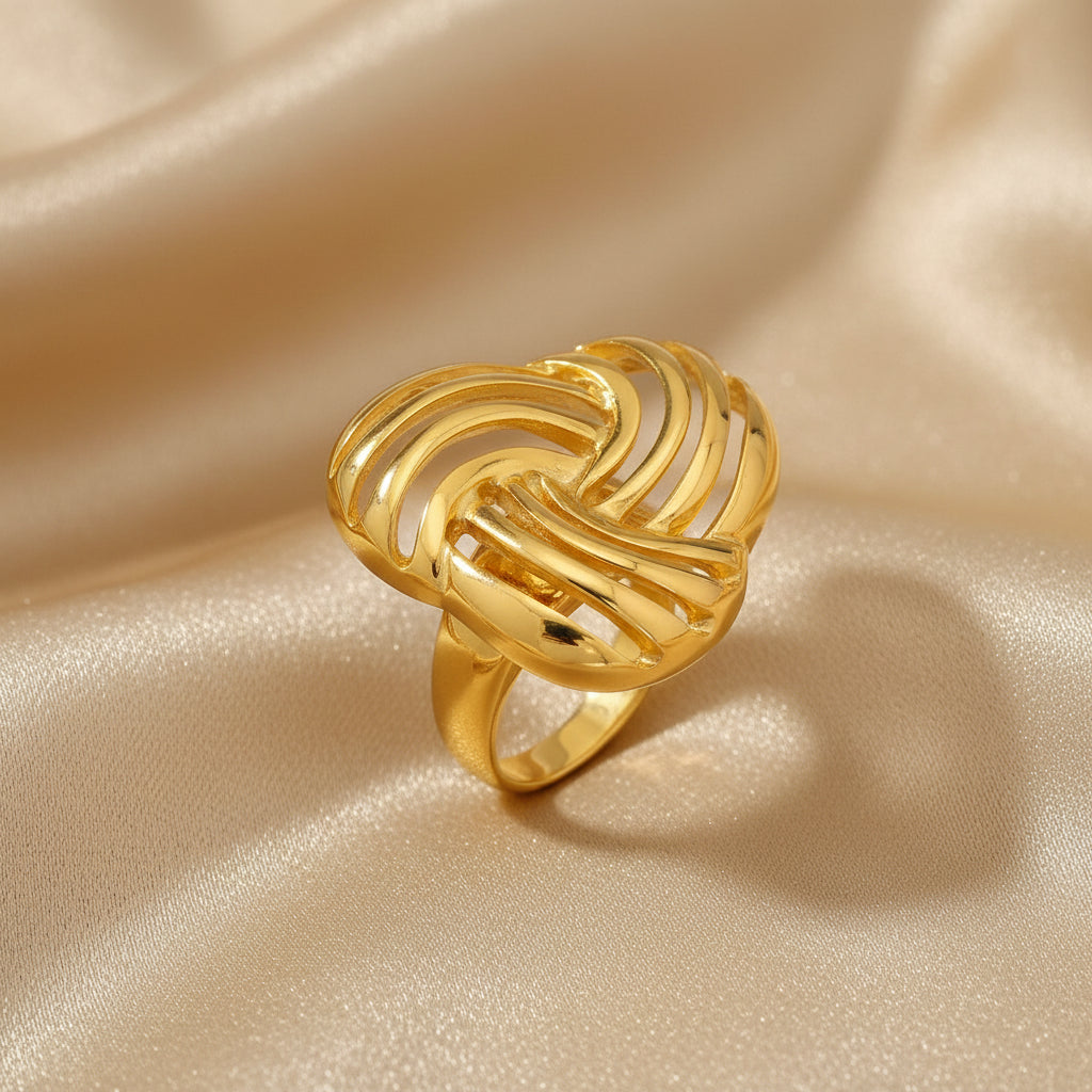 Braided Knot Ring – Gold