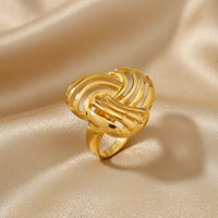 Bague Nœud Tressé – Doré