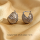 Boucles d'oreilles créoles épaisses texturées argentées, acier inoxydable – UniversBeauty