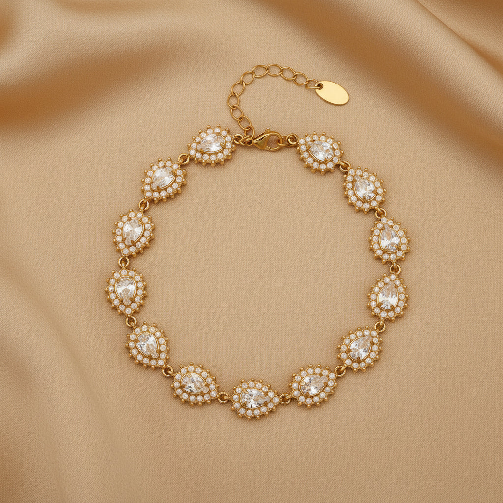 Bracelet Zircon Éclat – Doré