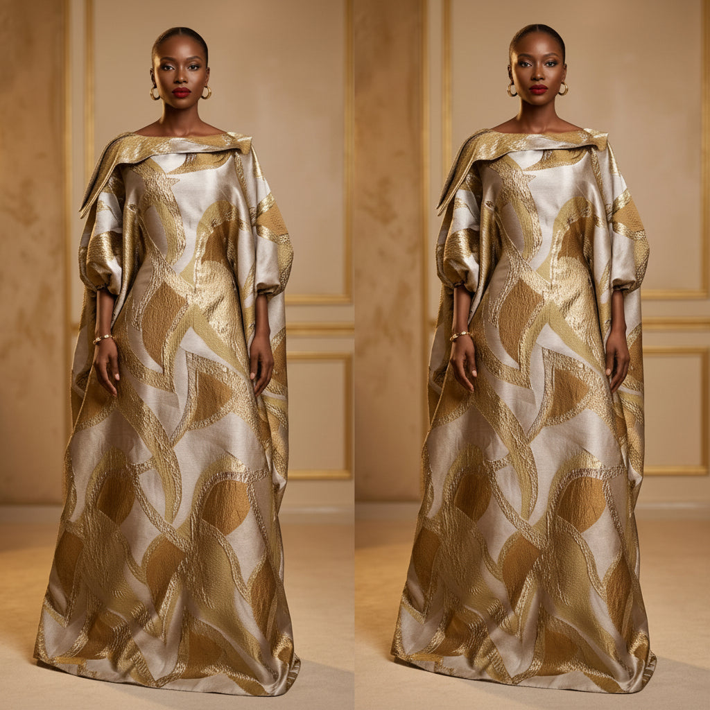 Robe Maxi Luxe Brocart