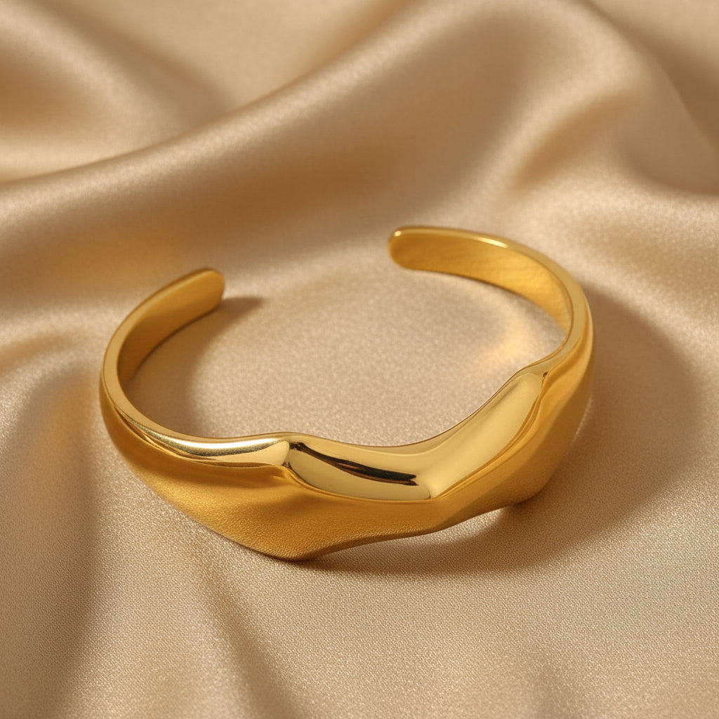 Jonc Signet Lisse – Doré