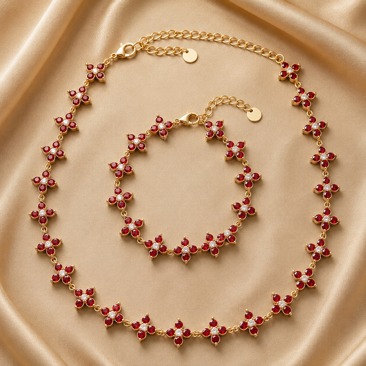 Parure Bouquet Scintillant — Nouveau