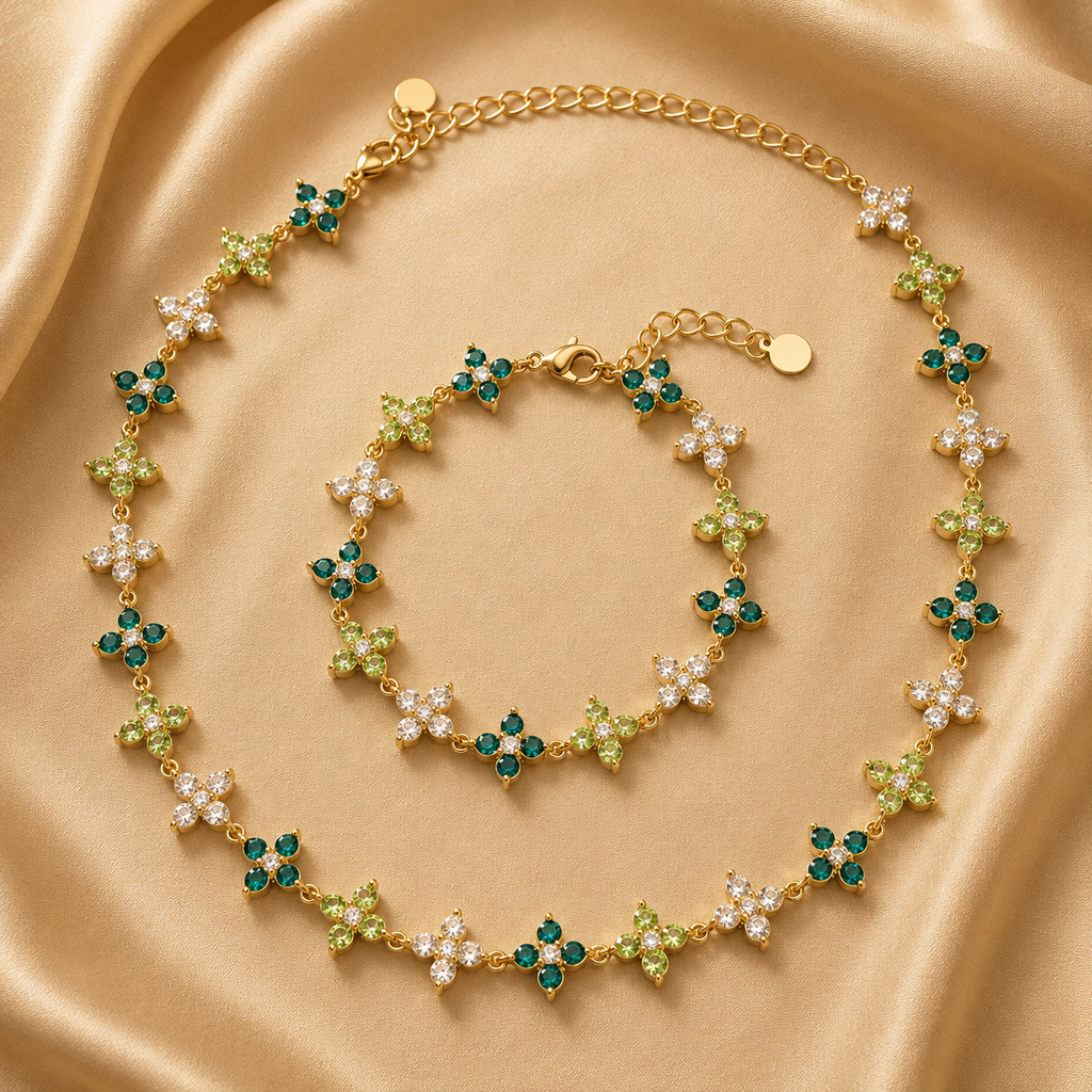 Parure Bouquet Scintillant — Nouveau